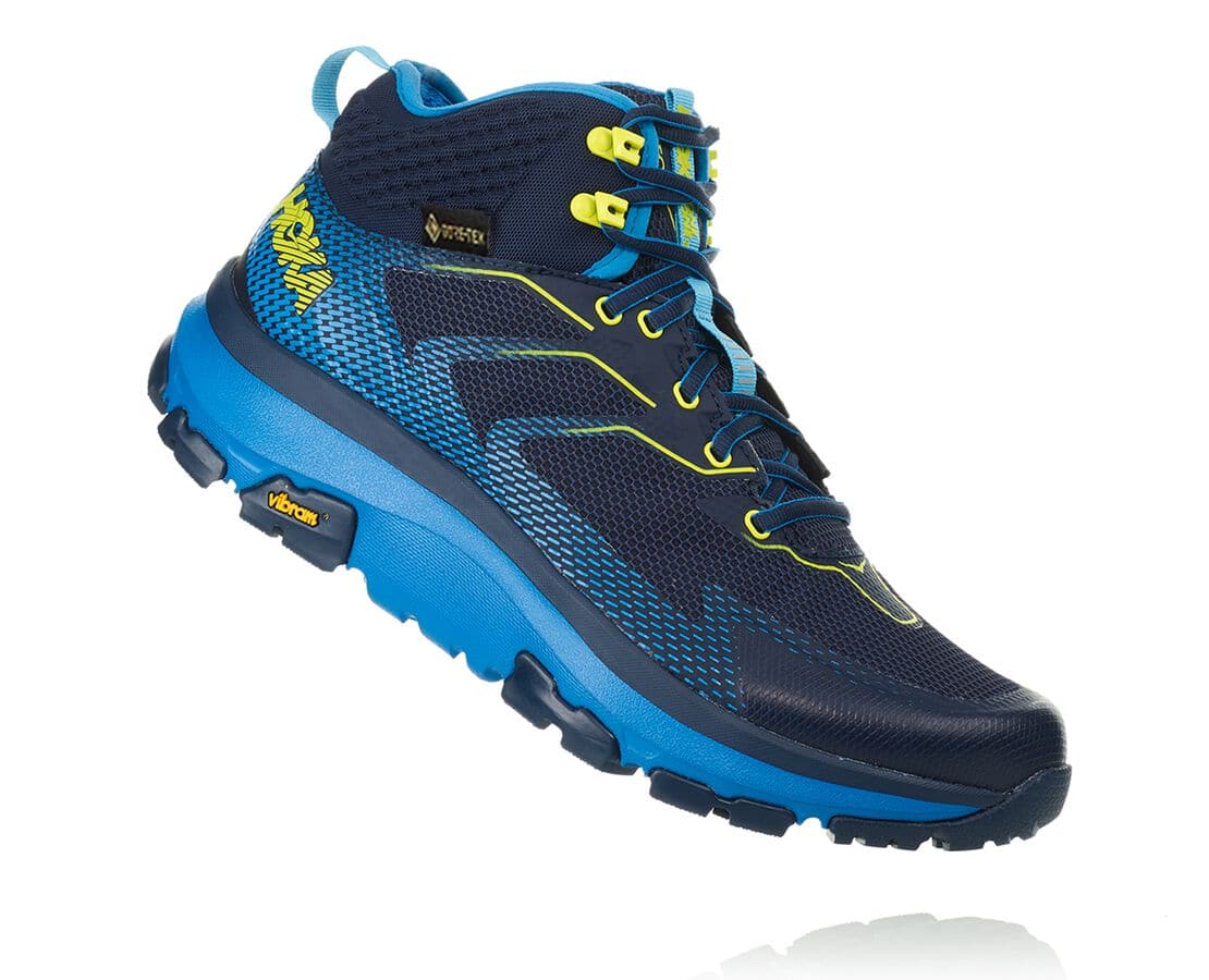 Hoka One One Toa Gore-Tex Férfi Túrabakancs Fekete / Kék [MXUKH-6875]